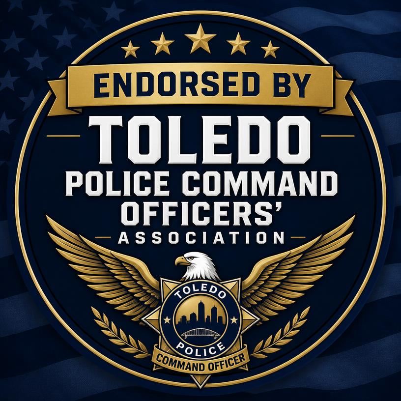 Toledo Police Command Officers' Association endorsement badge